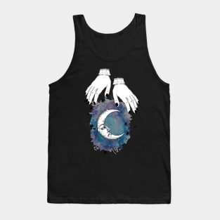 Moon and hand Boho T-shirt Tank Top